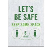 social distancing sign